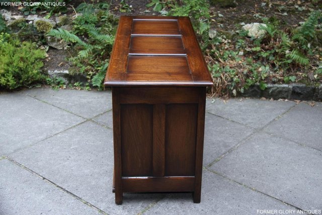 Image 84 of TITCHMARSH & GOODWIN STYLE OAK BLANKET CHEST TOY BOX COFFER