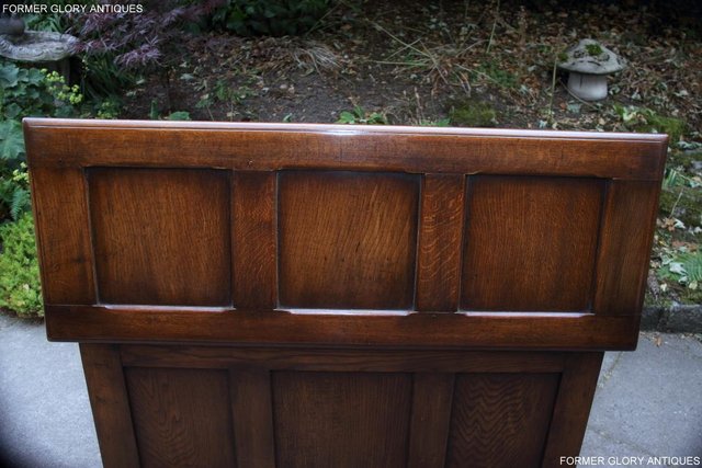 Image 86 of TITCHMARSH & GOODWIN STYLE OAK BLANKET CHEST TOY BOX COFFER