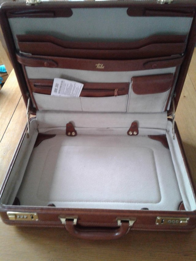 Preview of the first image of Leather attache/briefcase.