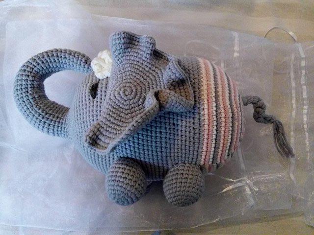 Preview of the first image of Brand new Crochet/knitted Elephant.