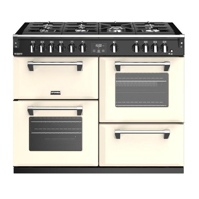 Preview of the first image of STOVES RICHMOND DELUXE S1100G CREAM 110CM GAS RANGE COOKER.