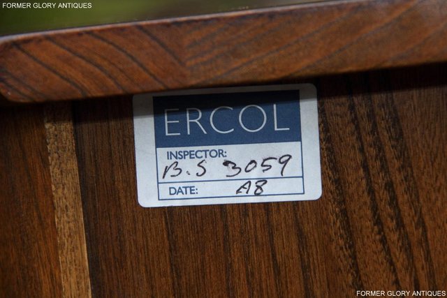 Image 8 of ERCOL GOLDEN DAWN CORNER TV CABINET HI FI CD DVD STAND TABLE