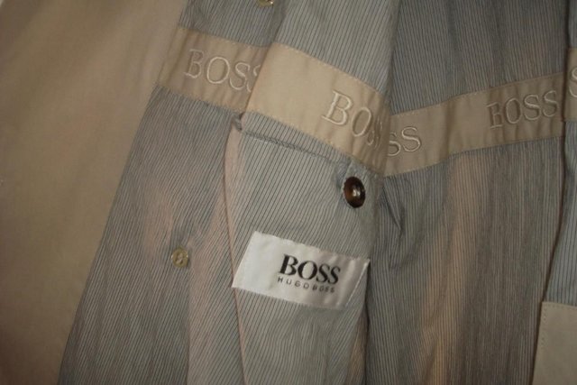 Image 2 of HUGO BOSS DOUBLE BREASTED TRENCH COAT