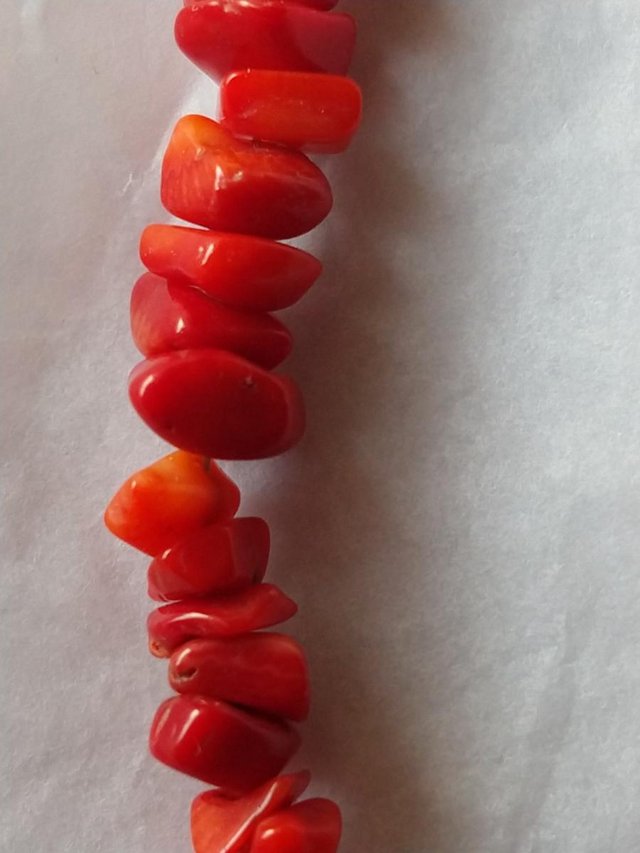 Image 2 of Red Coral bracelet.
