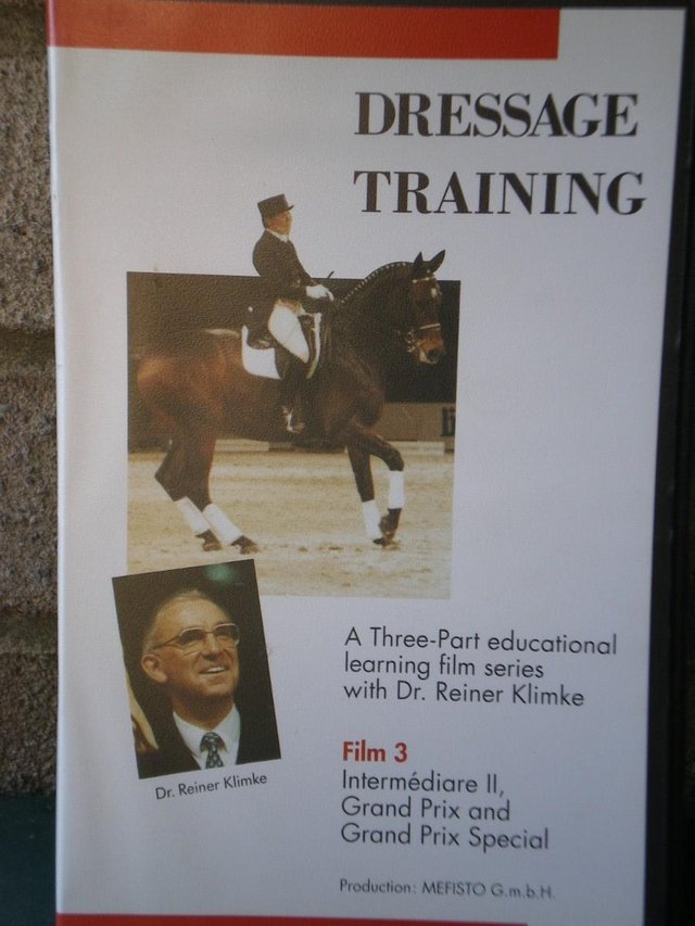 Image 3 of Set of 3 Dressage Training VHS tapes