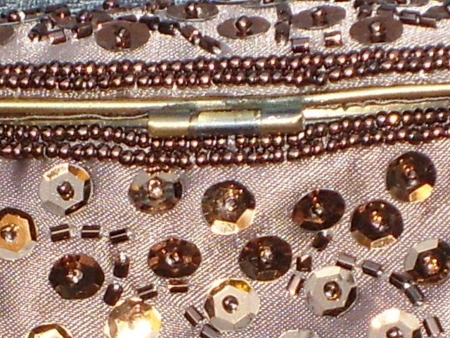 Image 5 of NEXT Pink/Bronze Beaded Bag/Clutch