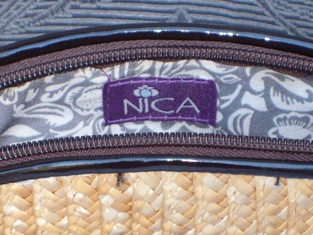Image 3 of NICA Woven Straw Cross Body Handbag NEW!