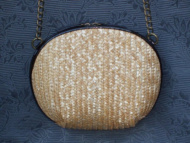 Image 5 of NICA Woven Straw Cross Body Handbag NEW!