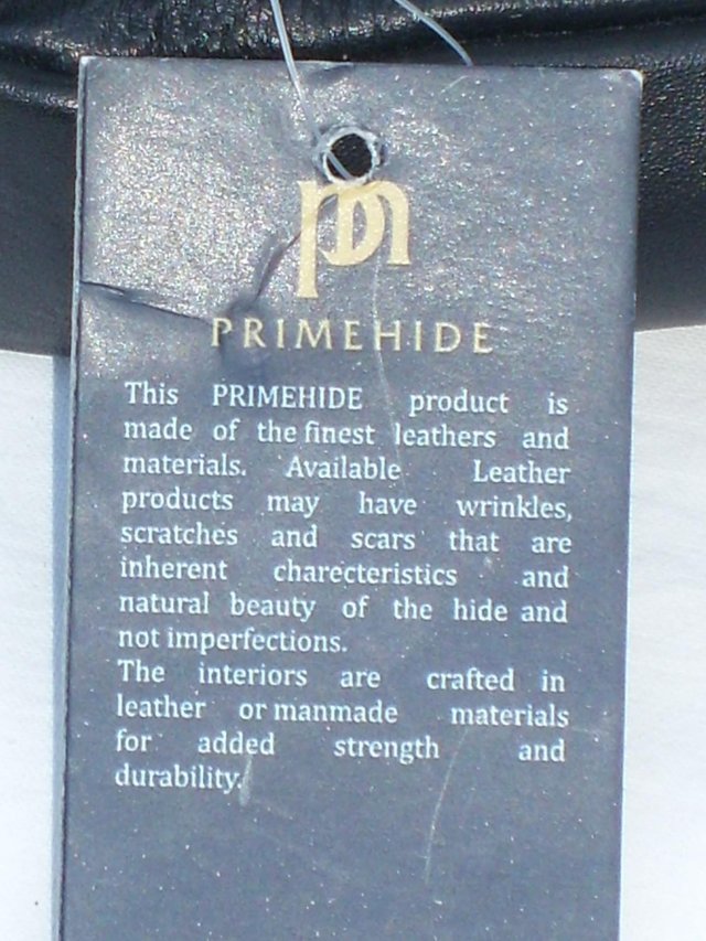 Image 6 of PRIMEHIDE Black Leather Cross Body Bag NEW!
