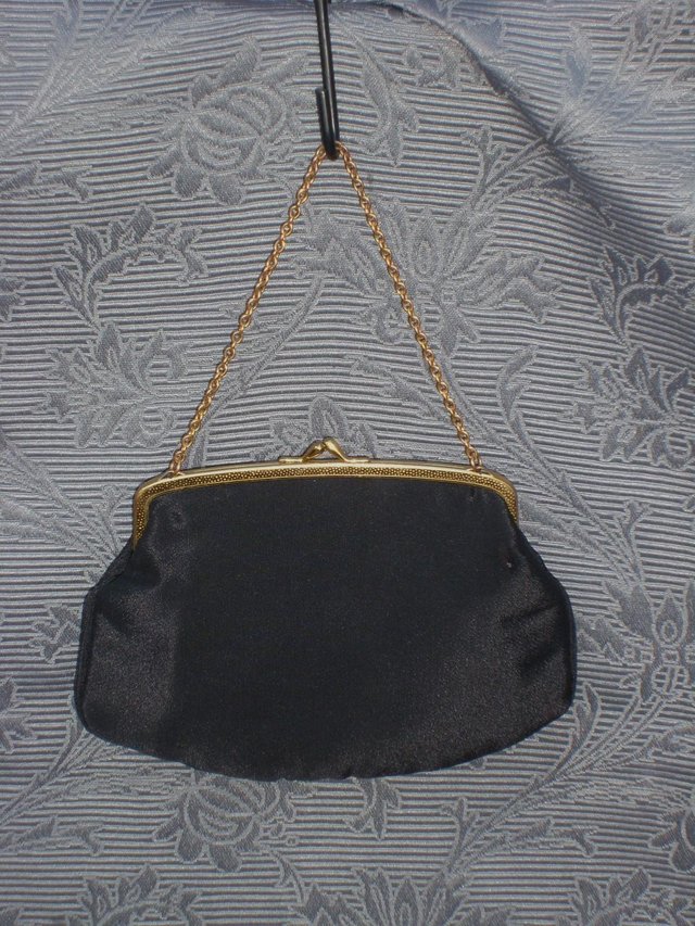 Image 3 of Vintage SALISBURYS Black Wrist Bag/Purse