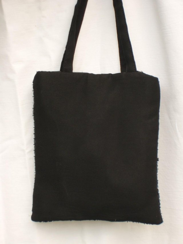 Image 4 of FRANGI TIE RACK Small Black Sequin/Bead Handbag – NEW!