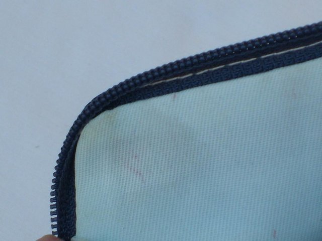 Image 4 of VERA PELLE Navy Leather Shoulder Bag