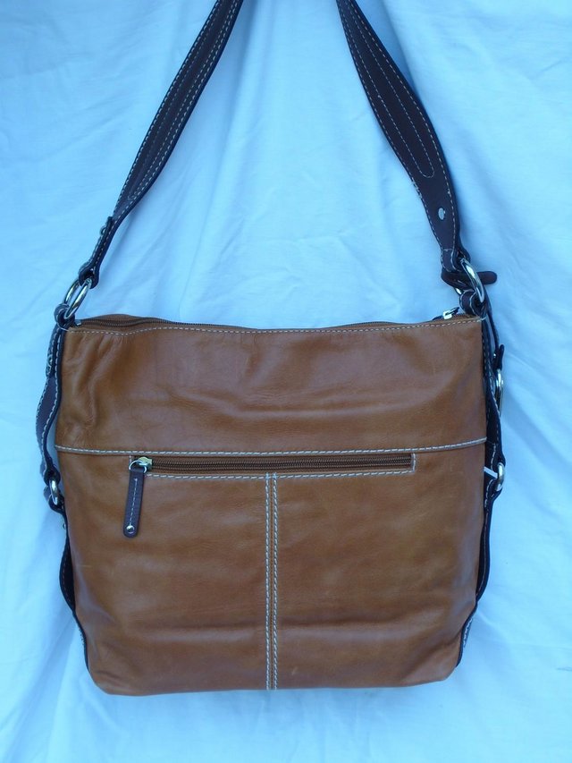 Image 4 of TIGNANELLO Rustic Tan & Brown Shoulder Bag