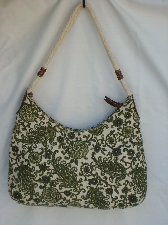 Image 4 of BARNEYS NEW YORK Fabric Shoulder Bag