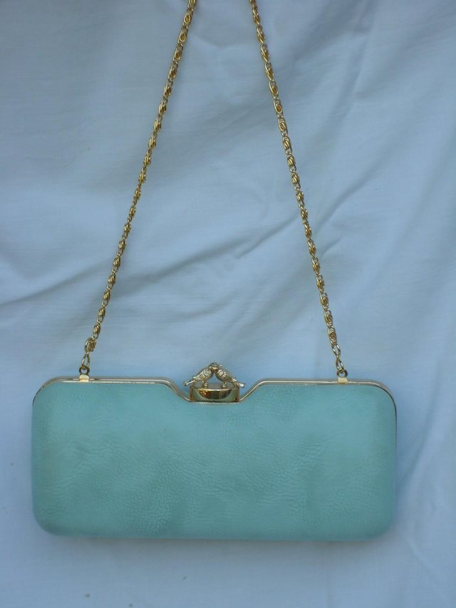 Image 6 of ACCESSORIZE Mint Green Hard Shell Handbag/Clutch