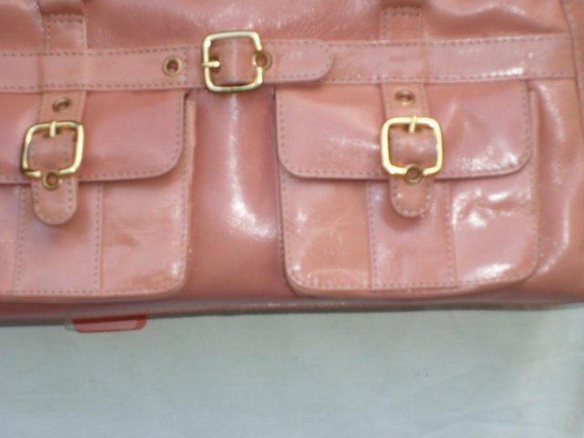 Image 2 of Lloyd Baker Salmon Leather Shoulder Handbag - NEW