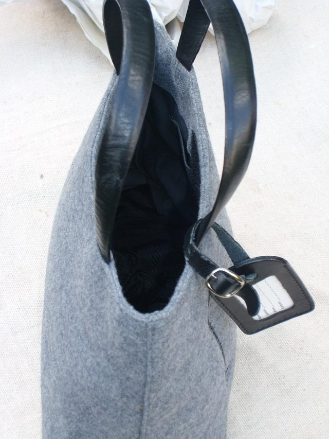 Image 5 of Benetton - Small Grey Hand Held Tote Handbag