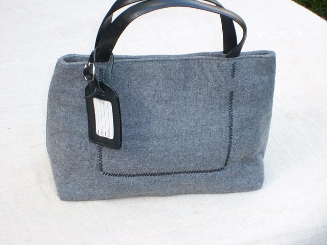 Image 6 of Benetton - Small Grey Hand Held Tote Handbag