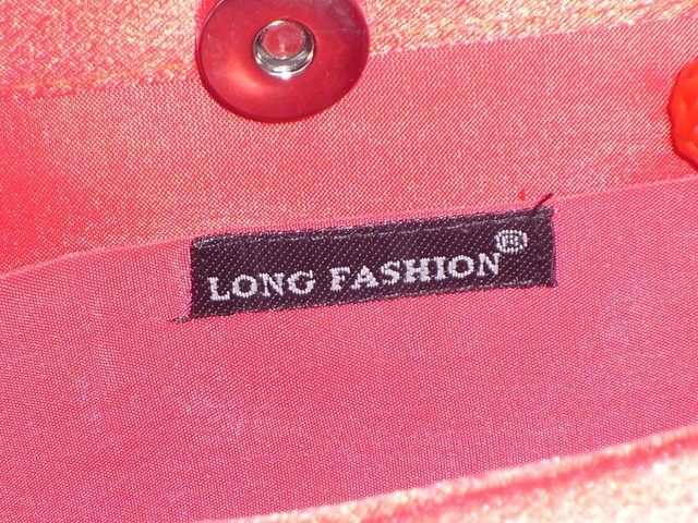 Image 4 of LONG FASHION Red Satin Box Bag NEW!