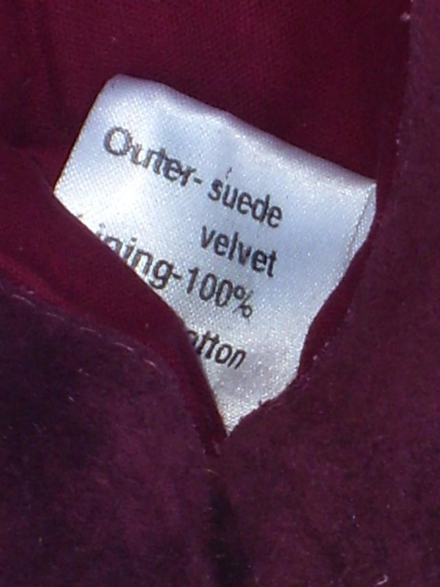 Image 4 of JIGSAW Dark Red Suede & Sequin Clutch Bag
