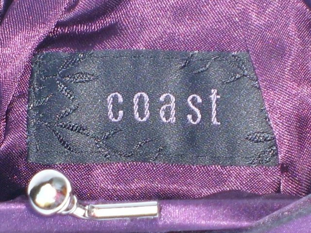 Image 6 of COAST Purple Silk Wrist Bag NEW