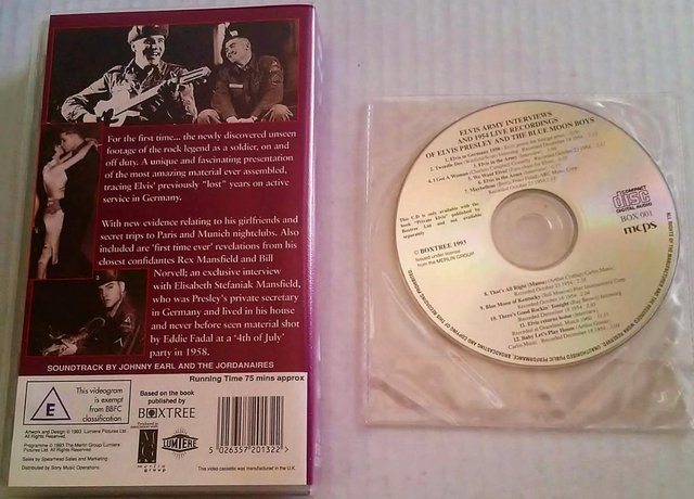 Image 3 of ELVIS PRESLEY PRIVATE ELVIS VIDEO BOOK AND CD