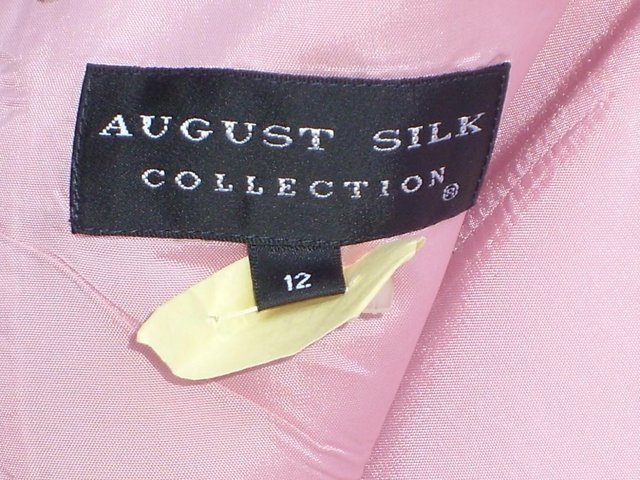 Image 4 of AUGUST SILK Pink Silk Mini Dress – Size 12
