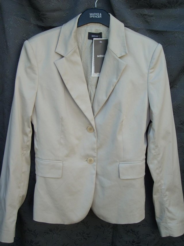 Image 5 of MEXX Beige Fitted Jacket Size 12 NEW+Tags