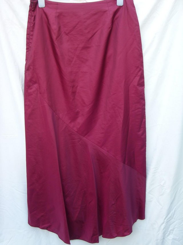 Image 3 of NEXT Red Maxi Evening Skirt Size 16 NEW!