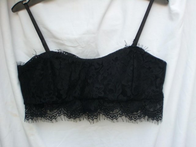 Image 5 of Cute ISASSY Black Lace Bra Top – Size 8-10 - NEW