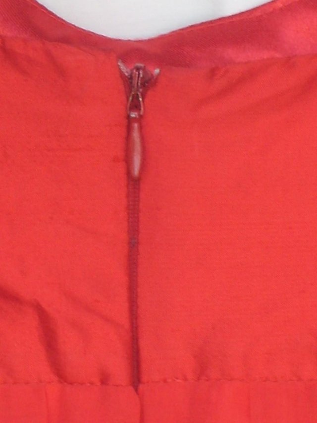 Image 7 of ANTONIO LUCCI Strapless Red Silk Mini Dress–Size 12