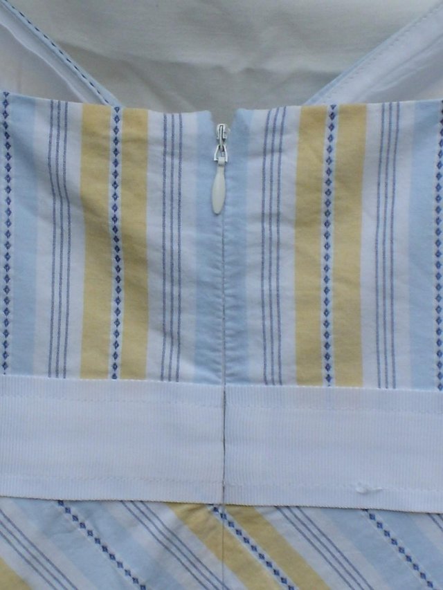 Image 4 of CREW CLOTHING CO Striped Cotton Top–Size 14