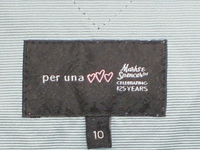 Image 6 of PER UNA Lace Trim Grey/Blue Jacket Top - Size 10
