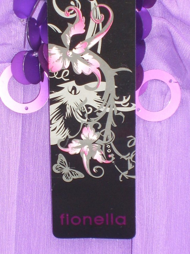 Image 3 of Fionella Purple Mini Dress – Large 14/16 - NEW