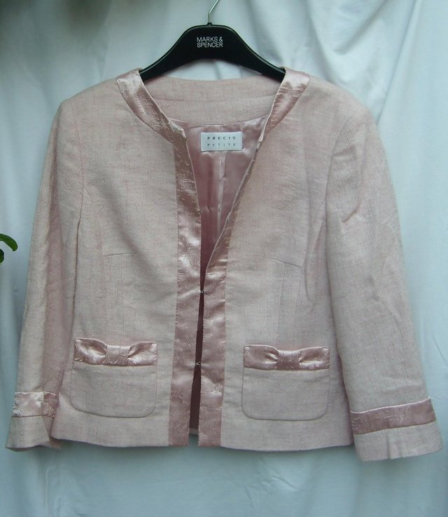 Image 5 of Cute Precis Petite Pink Jacket Top – Size 12