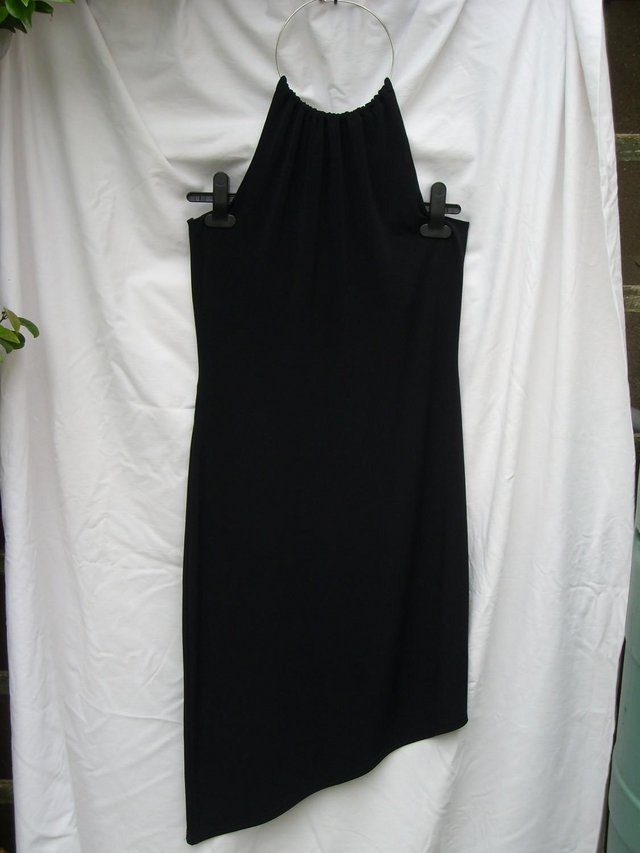 Image 5 of RED HERRING Black Halter Neck Dress – Size 12