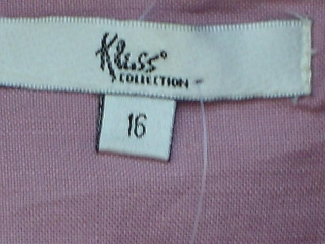 Image 5 of KLASS CLOTHING Pink Linen Mix Jacket Top Size 16 NEW