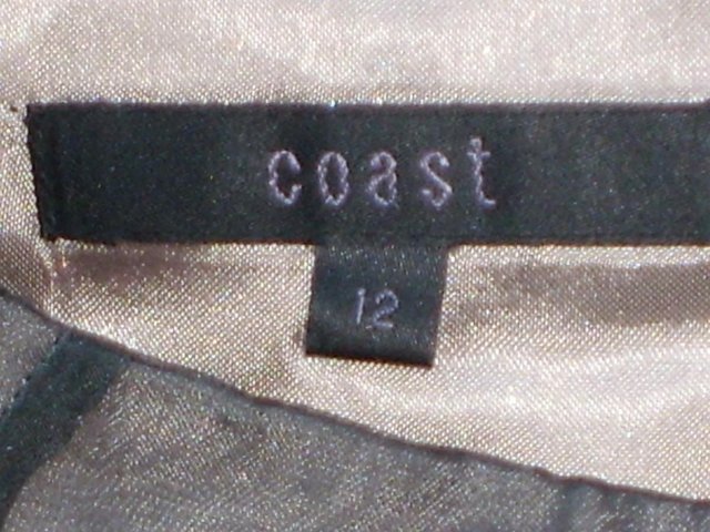Image 4 of COAST Grey Silk Chiffon Ruffle Skirt - Size 12
