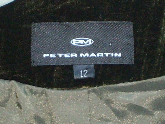 Image 5 of PETER MARTIN Velvet Jacket Top Size 12 NEW