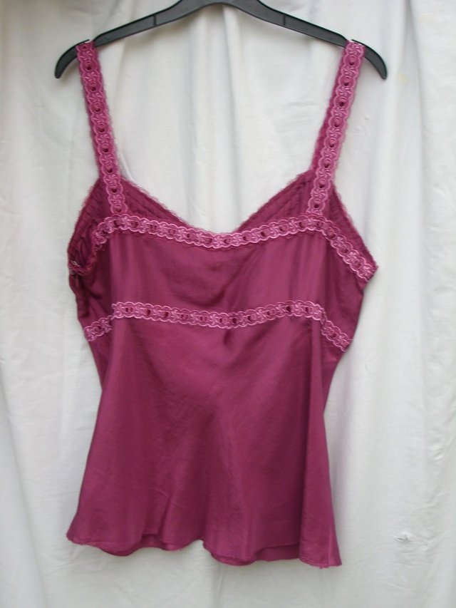 Image 6 of MONSOON Dusky Pink Silk Top - Size 16