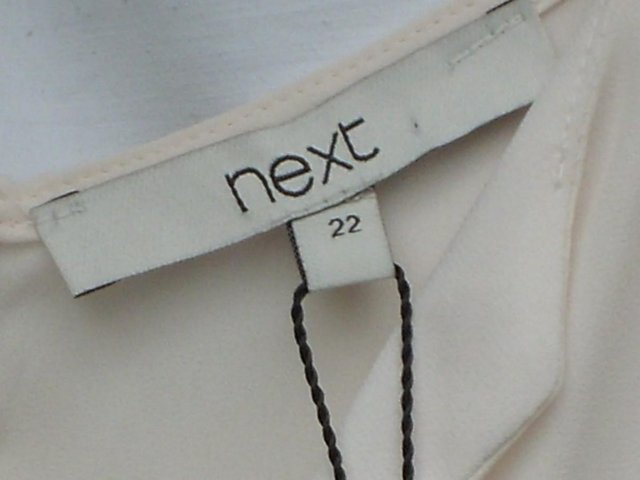 Image 5 of NEXT Cream Sleeveless Top – Size 22 NEW WITH TAGS
