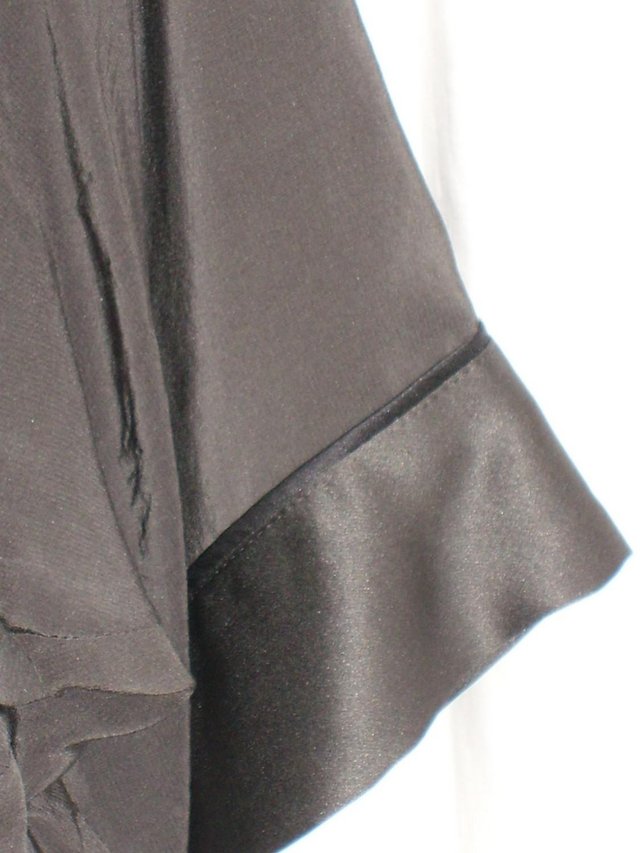 Image 4 of NEXT SIGNATURE Grey/Black Silk Top - Size 16