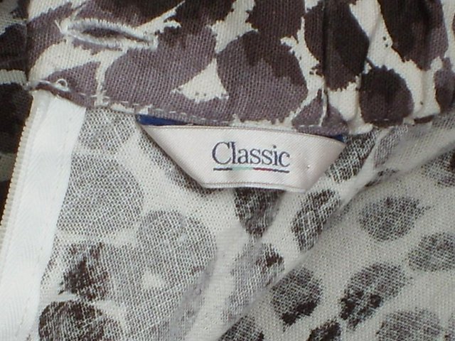 Image 5 of M&S CLASSIC Brown & White Skirt – Size 16