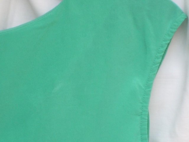 Image 6 of OASIS Emerald Green Silk Top – Size 12