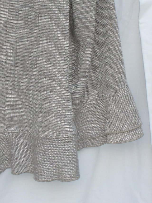 Image 5 of COUNTRY CASUALS Linen Mix Ruffle Jacket Top – Size 12