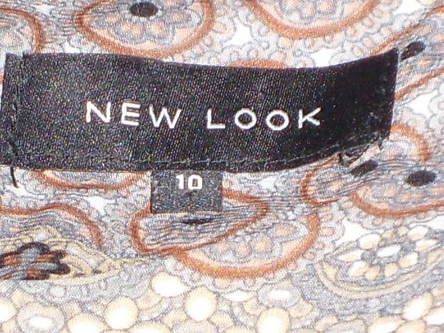 Image 6 of NEW LOOK Cute Grey Print Sheath Mini Dress – Size 10