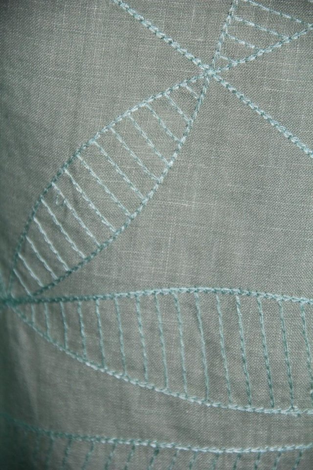 Image 5 of Jasper Conran Green Linen Dress Size 12