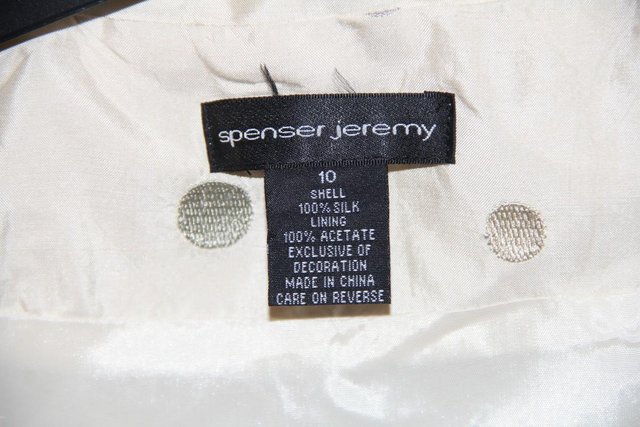 Image 6 of Spenser Jeremy Matching Silk Dress & Jacket Size 10