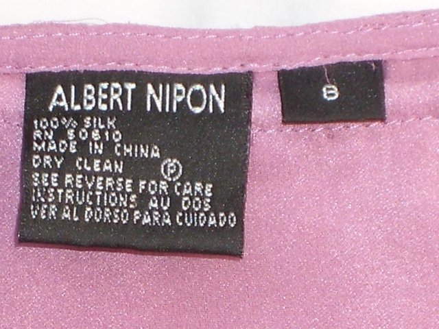 Image 4 of ALBERT NIPON Dusky Pink Top & Skirt–Size 8