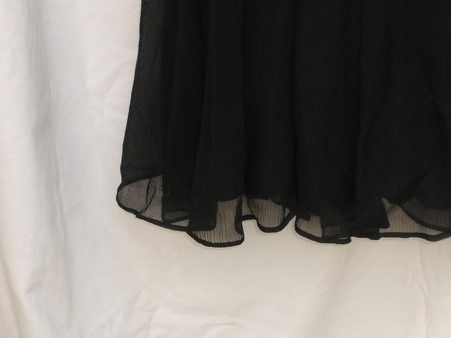Image 4 of L K BENNETT Black Silk Dress – Size 8